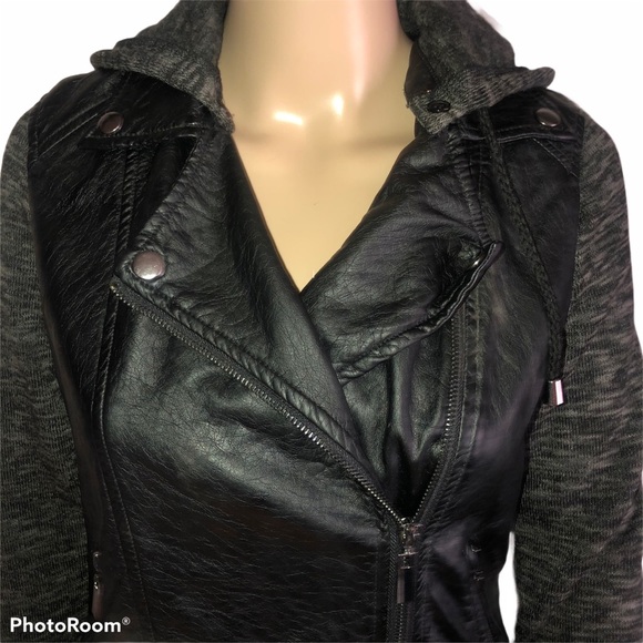 J2 JuJu faux leather Moto jacket - Picture 4 of 8